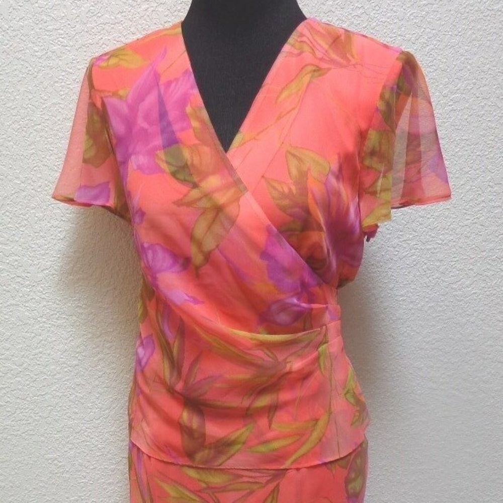 NWT Sheri Martin New York Petite Cocktail Dress 4P - Picture 3 of 6